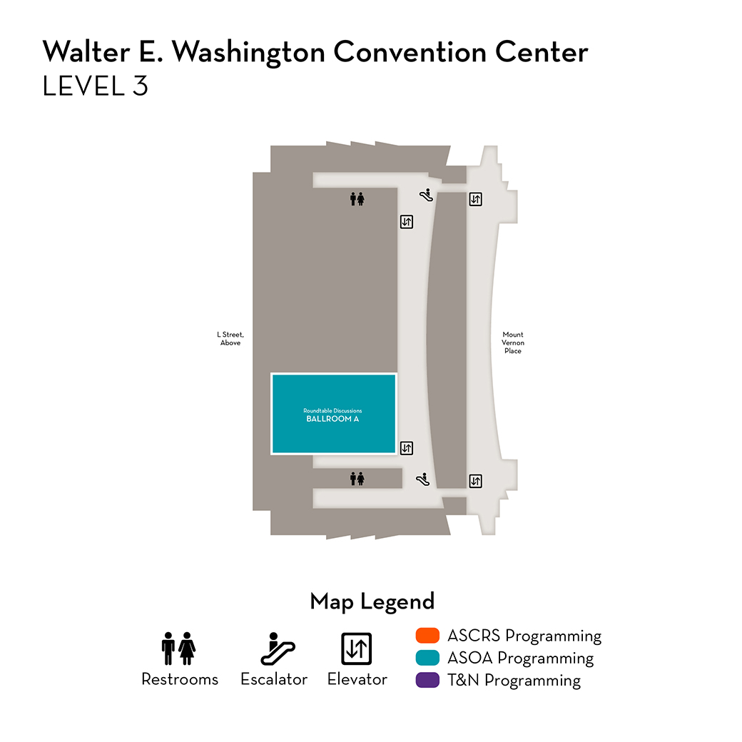 <div style="margin-left:20px;">Convention Center Map - Level 3</div>